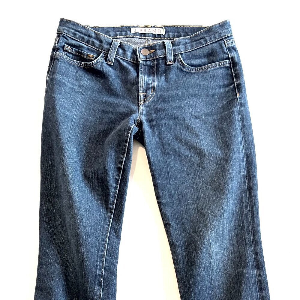 J Brand blue jeans Size 27 straight leg stretch - Picture 3 of 10